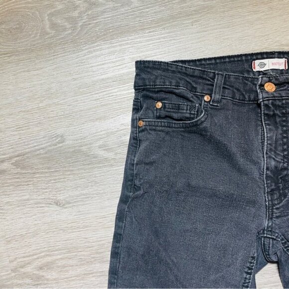 Dickies Vintage Bootcut Denim Jeans Women's Size 8 Black - Picture 7 of 7